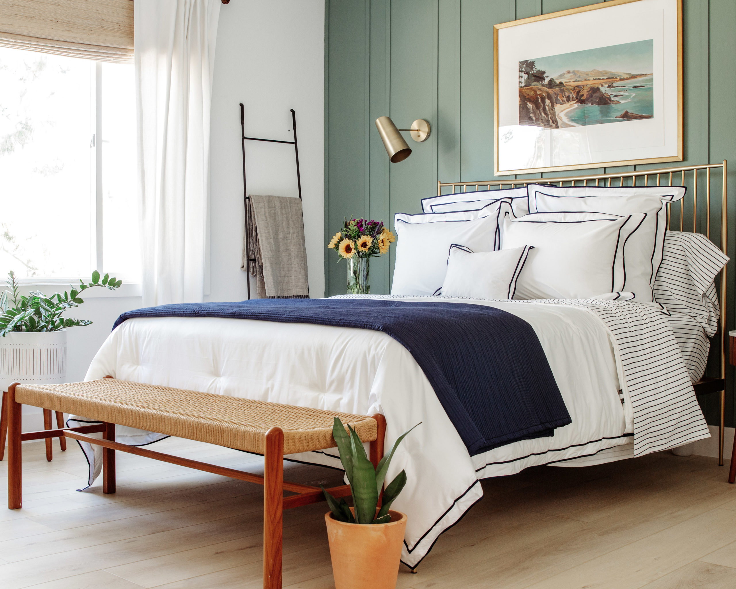 A soothing night's sleep starts with a beautiful, uncluttered bedroom.